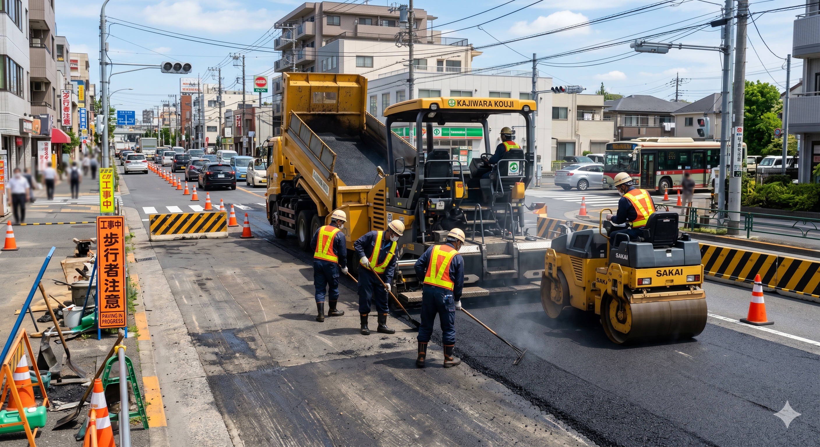 道路工事(掘削・舗装)